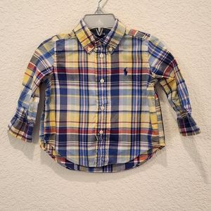 Ralph Lauren Polo button-down long sleeve dress shirt Baby size 12M